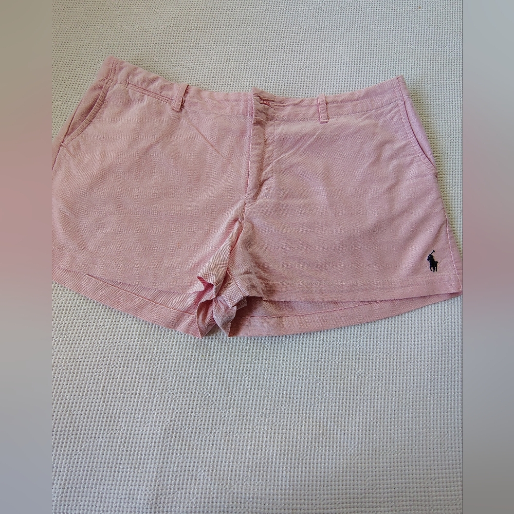 Ralph Lauren Light Pink Cotton Chino Shorts Size 14